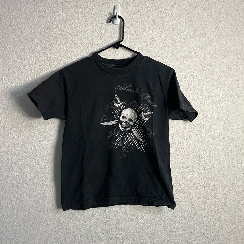 Sol Kids Black Skull Graphic Kids T-Shirt